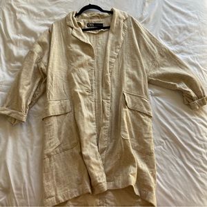 Zara linen trench coat